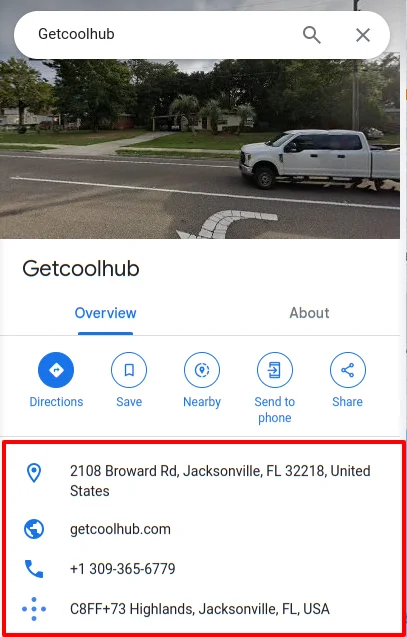 getcoolhub google maps
