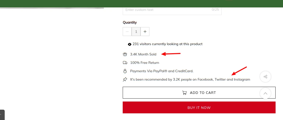 Exaggerated Product Information