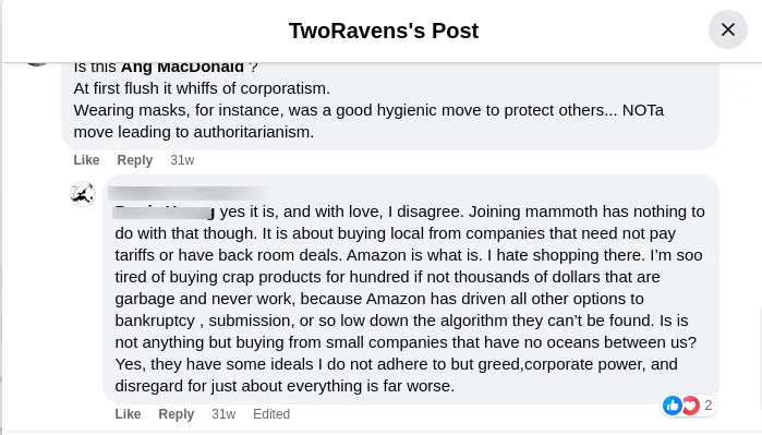 Mammothnation Facebook Comments