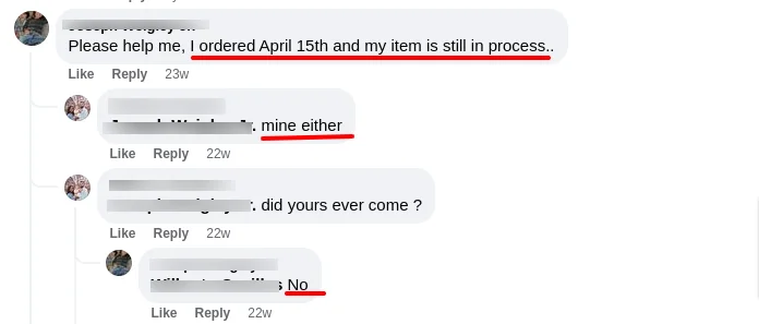 Meetreindeer Facebook replies